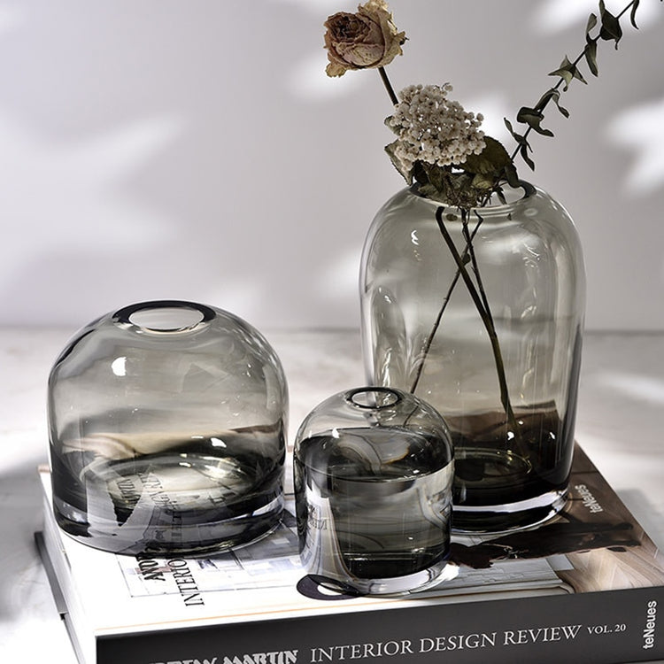 European Creative Transparent Glass Vase Decor