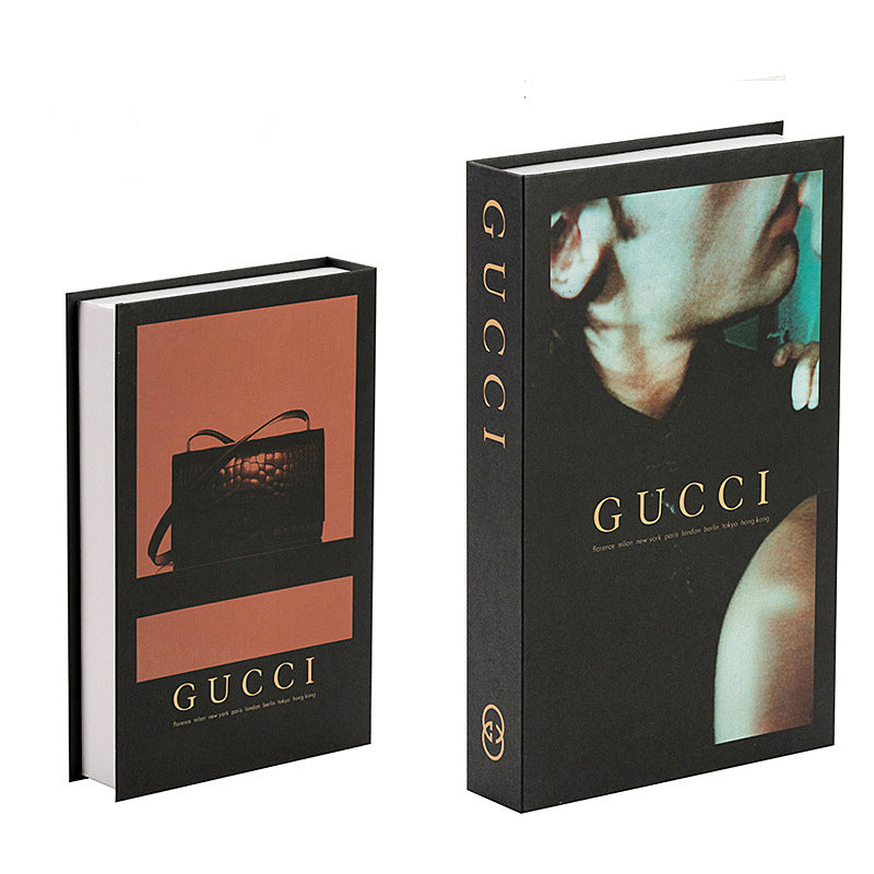 Luxury Fashion Coffee Table Book Storage Decor - Gucci