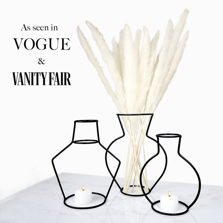 Modern Line Vase & Pampas