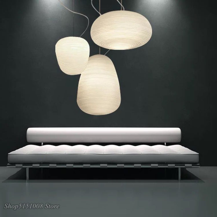 Nordic Creative Pendant Lights - Milky White Glass Lamps