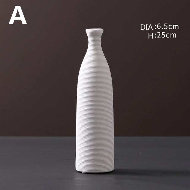 Beautiful Slate White Nordic Vase White Ceramic Flower Vase Online